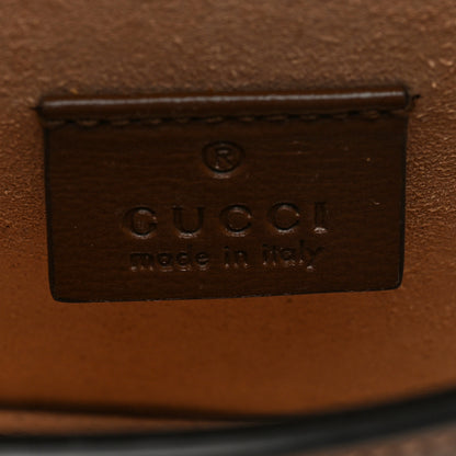 Gucci GG Supreme Monogram Mini Horsebit 1955 Shoulder Bag Beige Brown Sugar 6 of 11