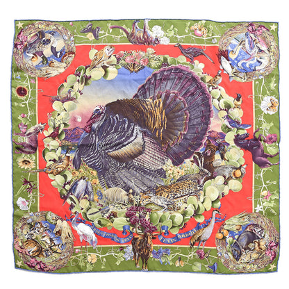Hermes Silk Faune Et Flore Du Texas Scarf 65 1 of 8