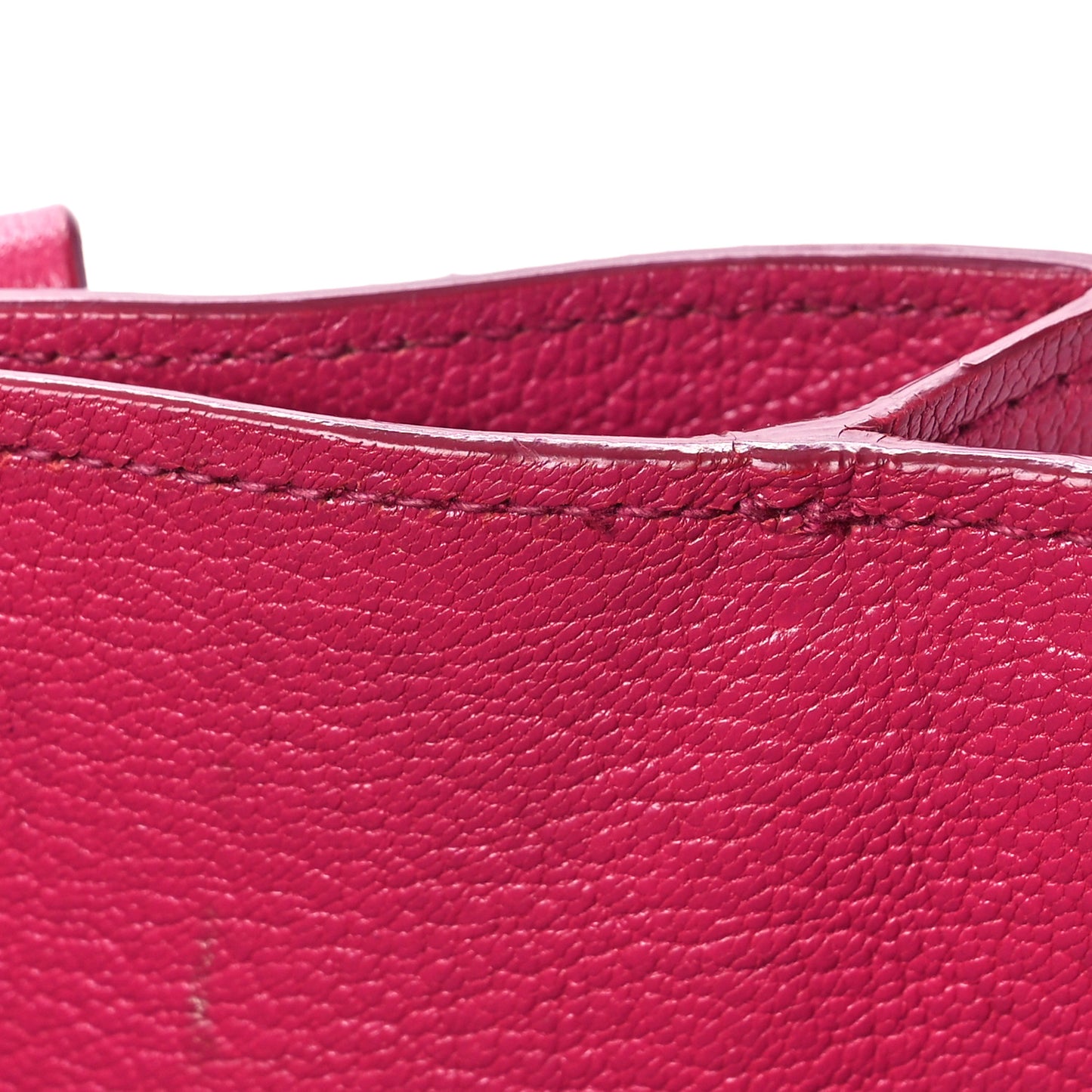 Goatskin Madras Bicolore Shopping Tote Rosa Peonia