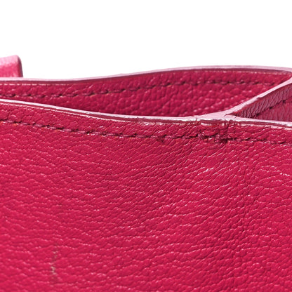 Miu Miu Goatskin Madras Bicolore Shopping Tote Rosa Peonia 9 of 11