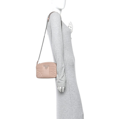 Prada Soft Calfskin Diagramme Camera Bag Cipria 2 of 13