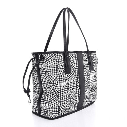 MCM Visetos Medium Liz Reversible Shopper Tote Black 8 of 16