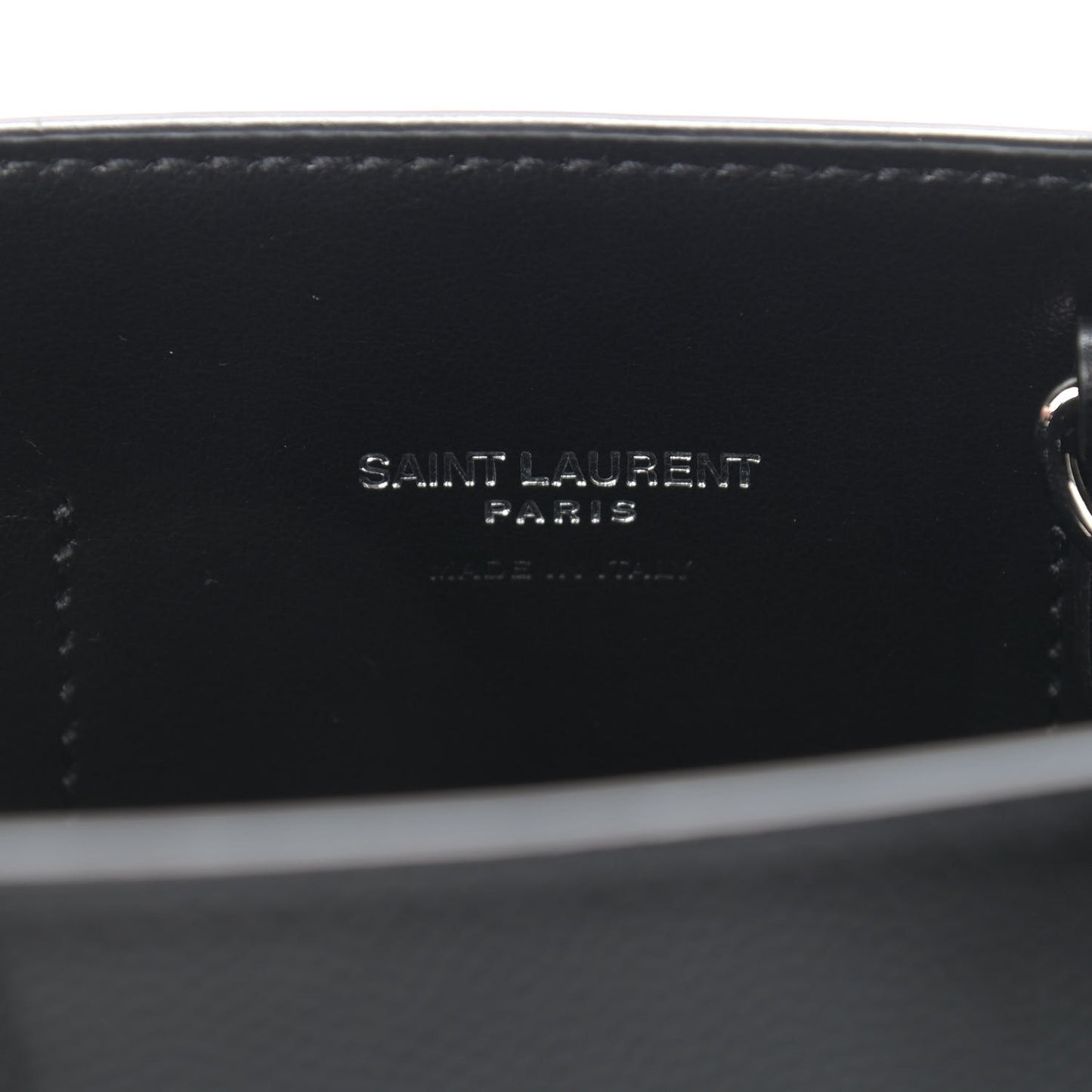 Grained Calfskin Nano Sac De Jour Black