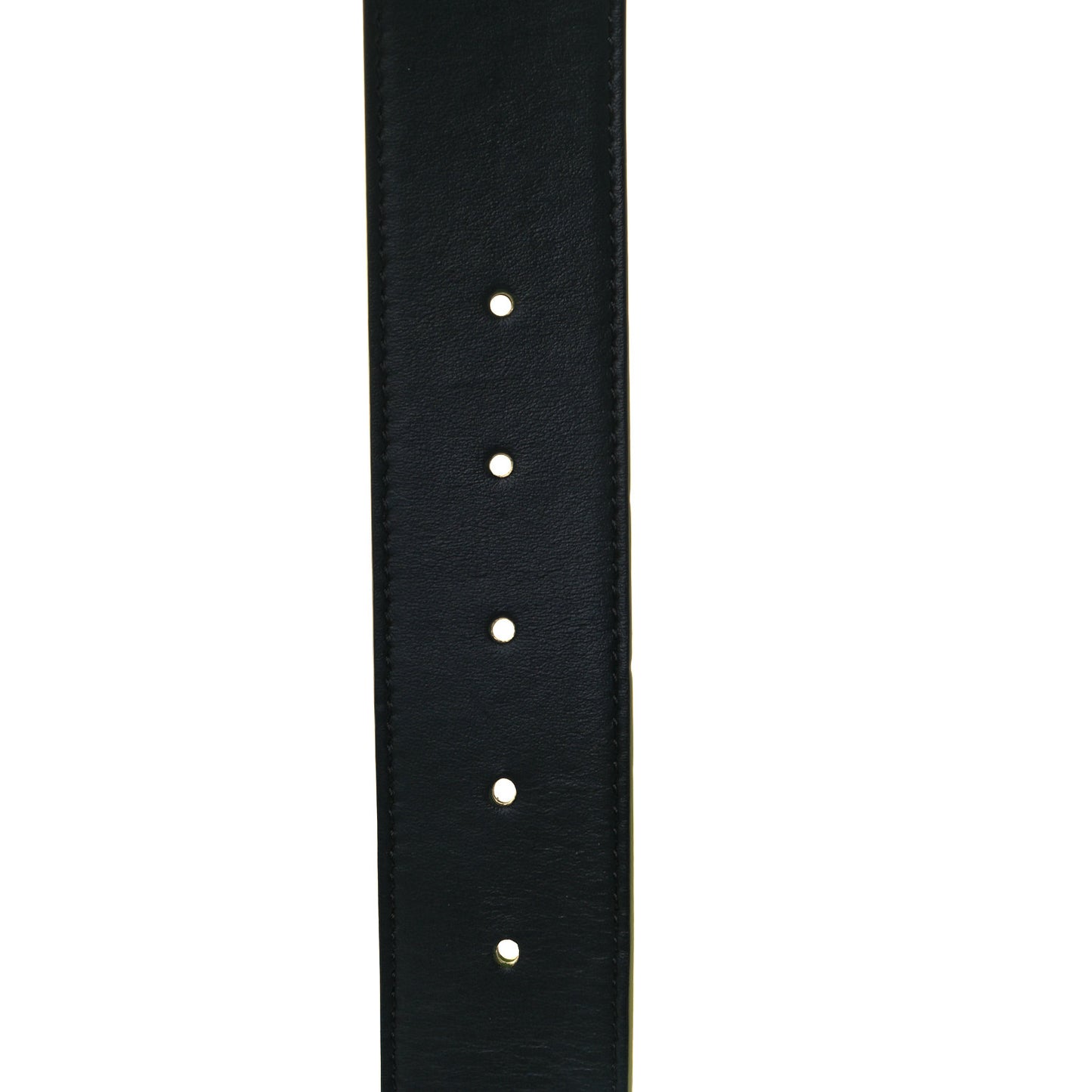 Vitello Century Elite Enamel FF Buckle Belt 105 42 Black Giallo Fluo