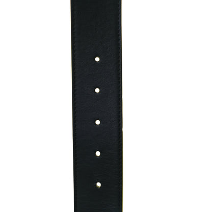 Fendi Vitello Century Elite Enamel FF Buckle Belt 105 42 Black Giallo Fluo 5 of 5