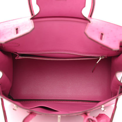 Hermes Ostrich Birkin 30 Fuchsia 4 of 9