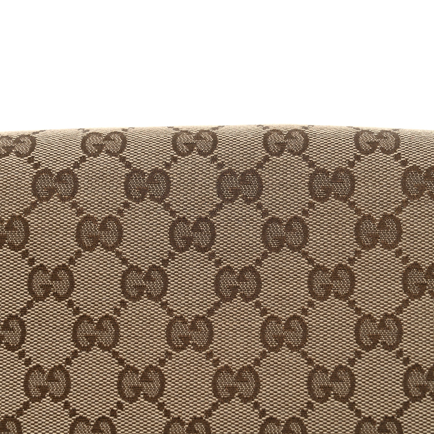 Gucci Monogram Flap Messenger Bag Beige Dark Brown 8 of 10