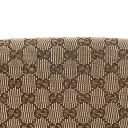 Gucci Monogram Flap Messenger Bag Beige Dark Brown 8 of 10