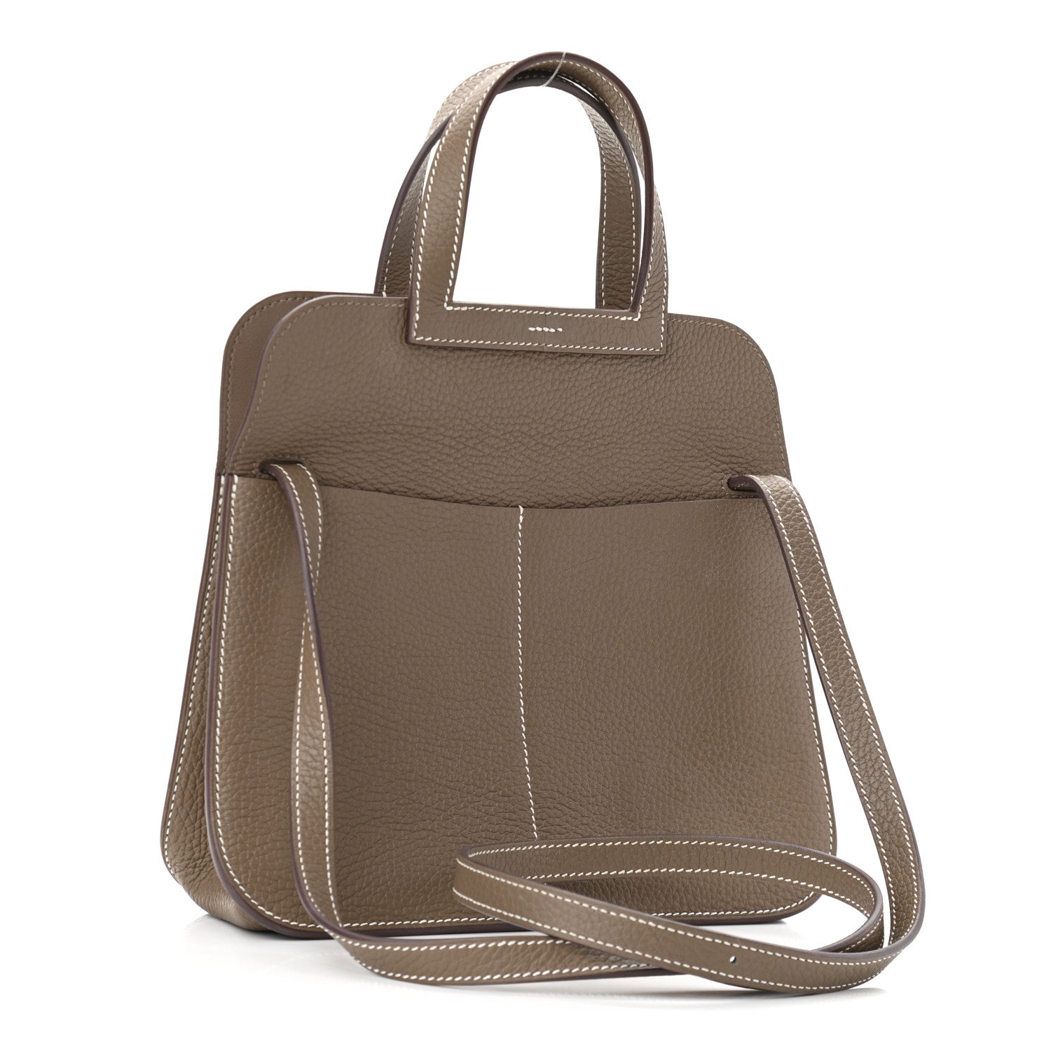 Hermes Taurillon Clemence Halzan 25 Etoupe 4 of 10