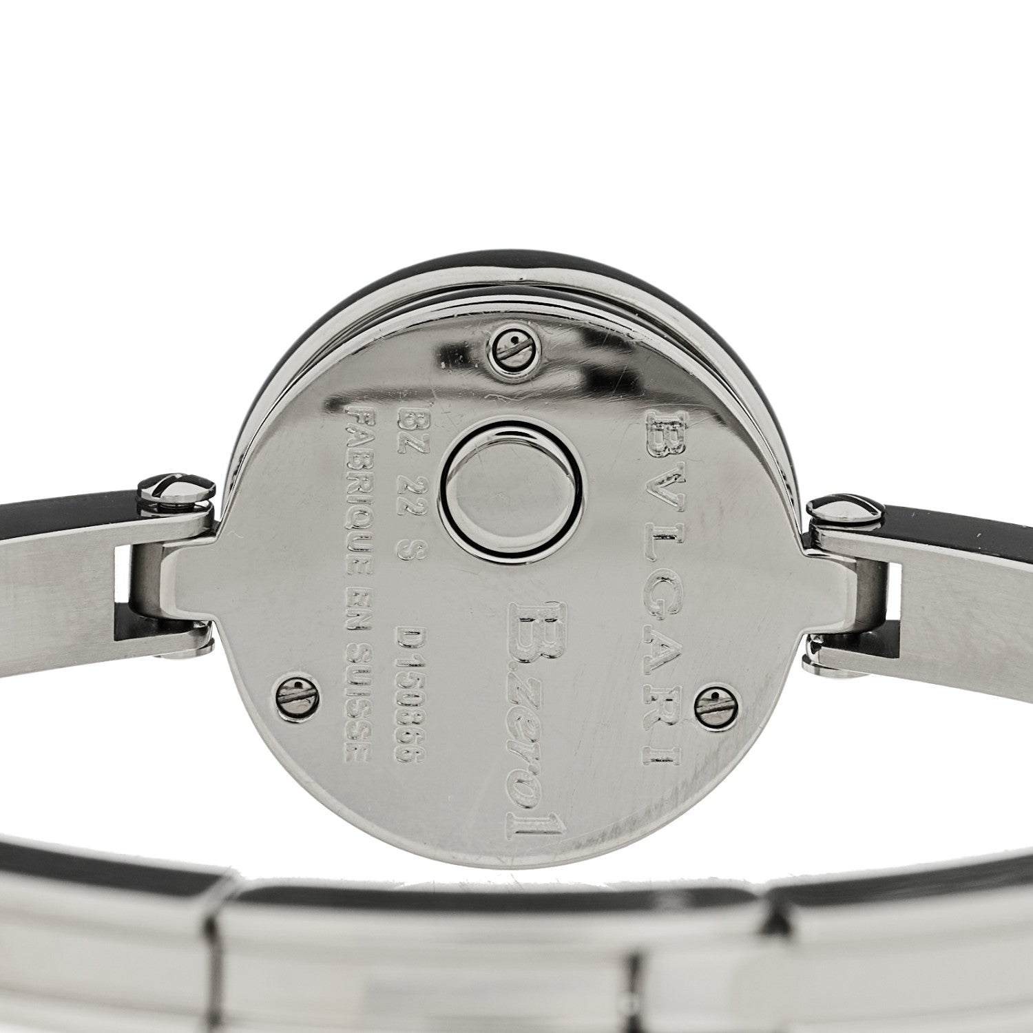 Bulgari Stainless Steel Pink Mother of Pearl 22mm B.zero1 Quartz