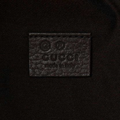 Gucci Monogram Dollar Calfskin Waist Pouch Beige Ebony Testa di Moro Marrone Scuro 6 of 10