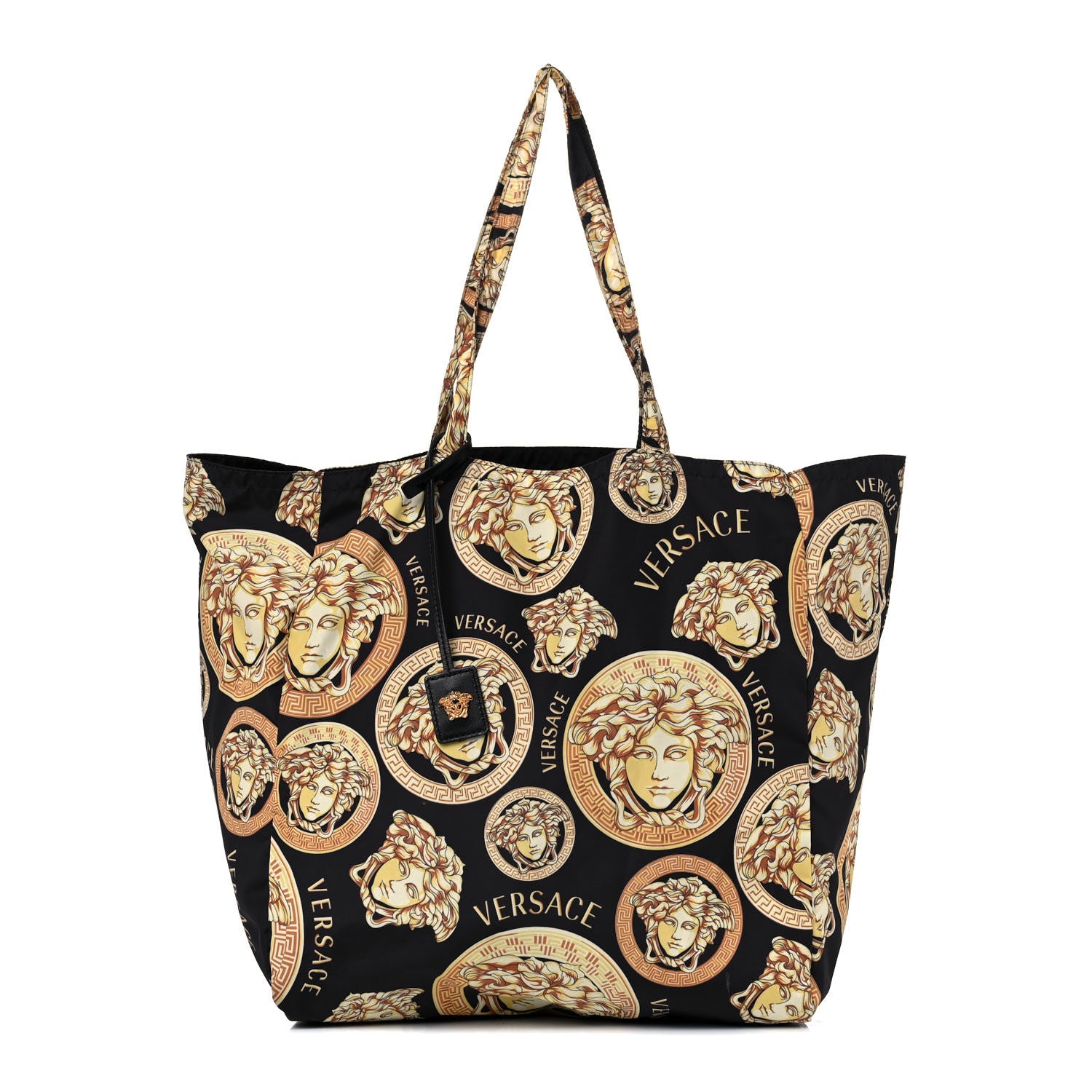 Versace Nylon Medusa Print Tote Black 1 of 9