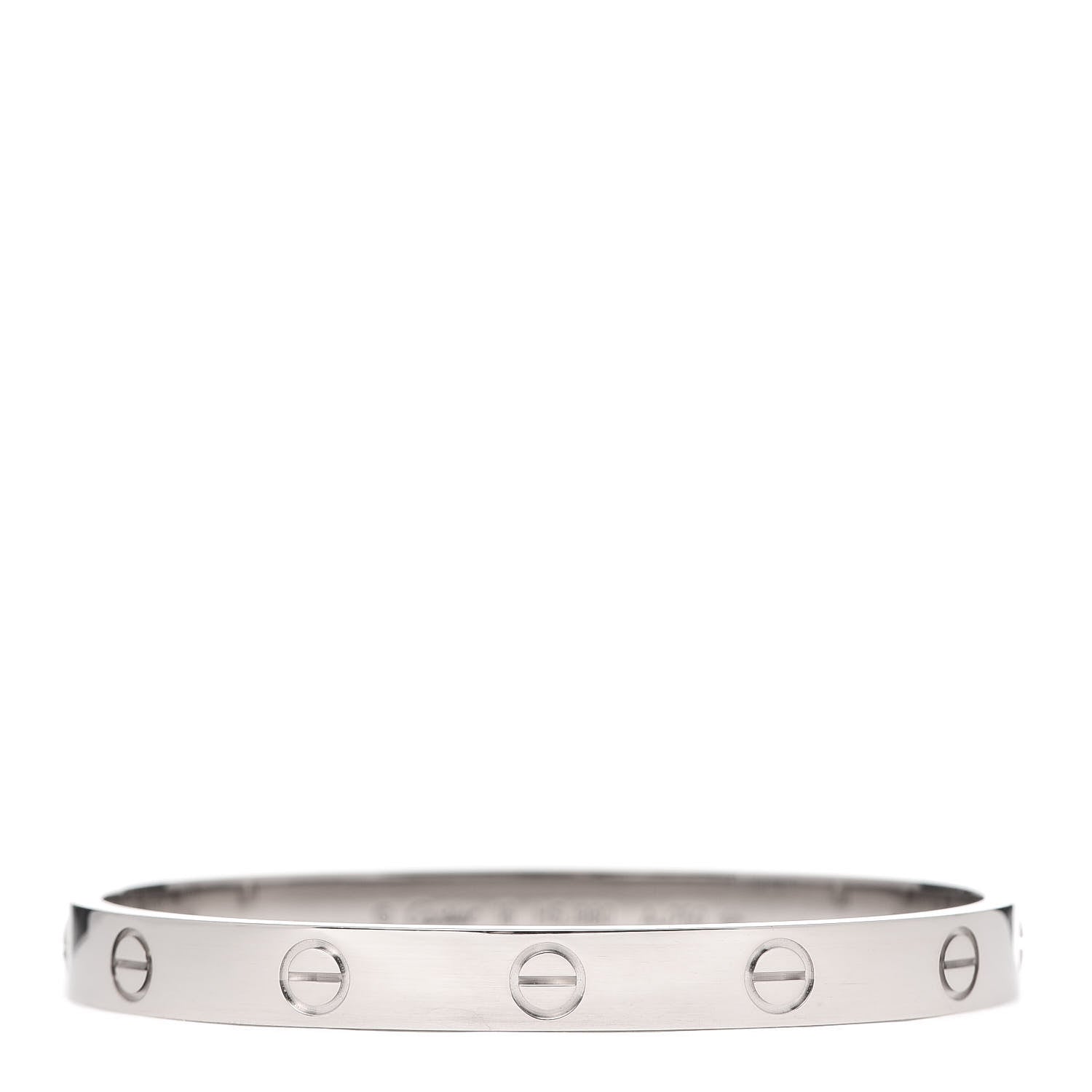 Cartier 18K White Gold LOVE Bracelet 16 1 of 8