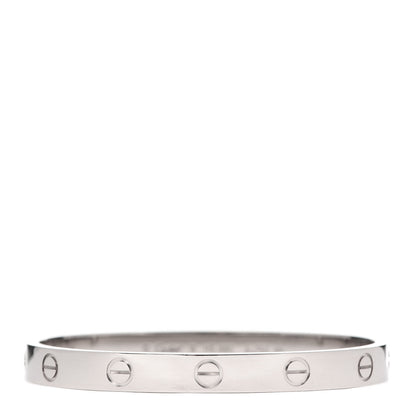 Cartier 18K White Gold LOVE Bracelet 16 1 of 8
