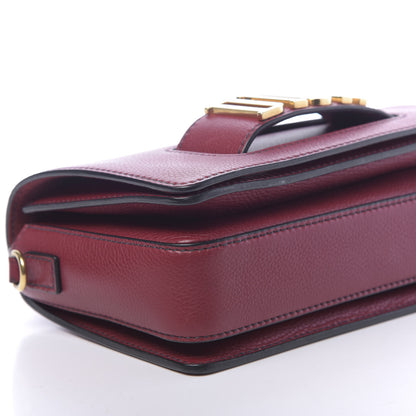 Christian Dior Grained Calfskin Dio(r)evolution Flap Bag Dark Red 8 of 15