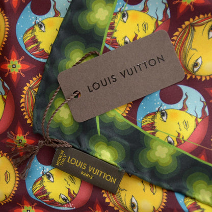 Louis Vuitton Mosaic Square Os Gemeos Silk Scarf 4 of 5