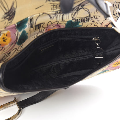 Christian Dior Canvas Paris 50s Saddle Bag Multicolor 5 of 13