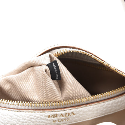 Prada Vitello Daino Medium Top Handle Bag White 12 of 13