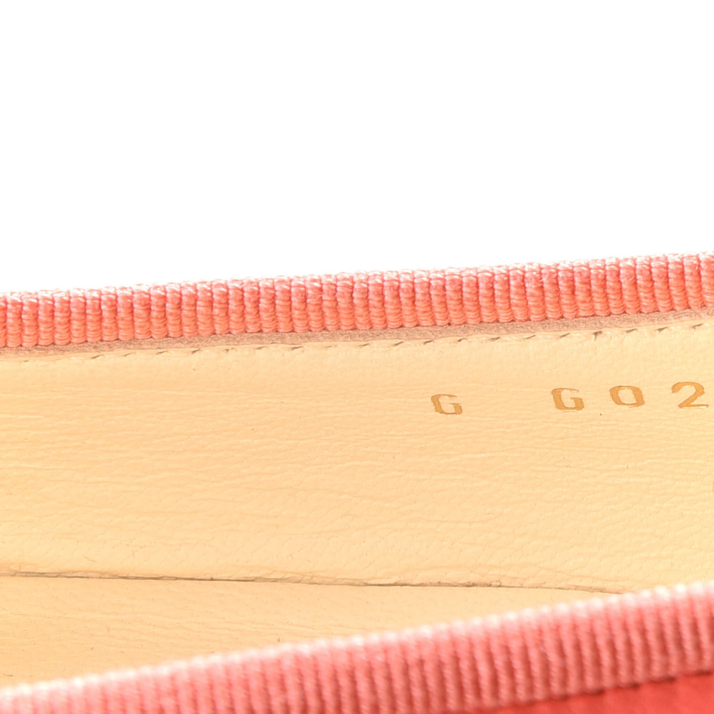 Lambskin Cap Toe CC Ballerina Flats 38 Coral