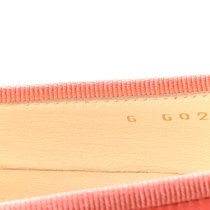 Chanel Lambskin Cap Toe CC Ballerina Flats 38 Coral 8 of 10
