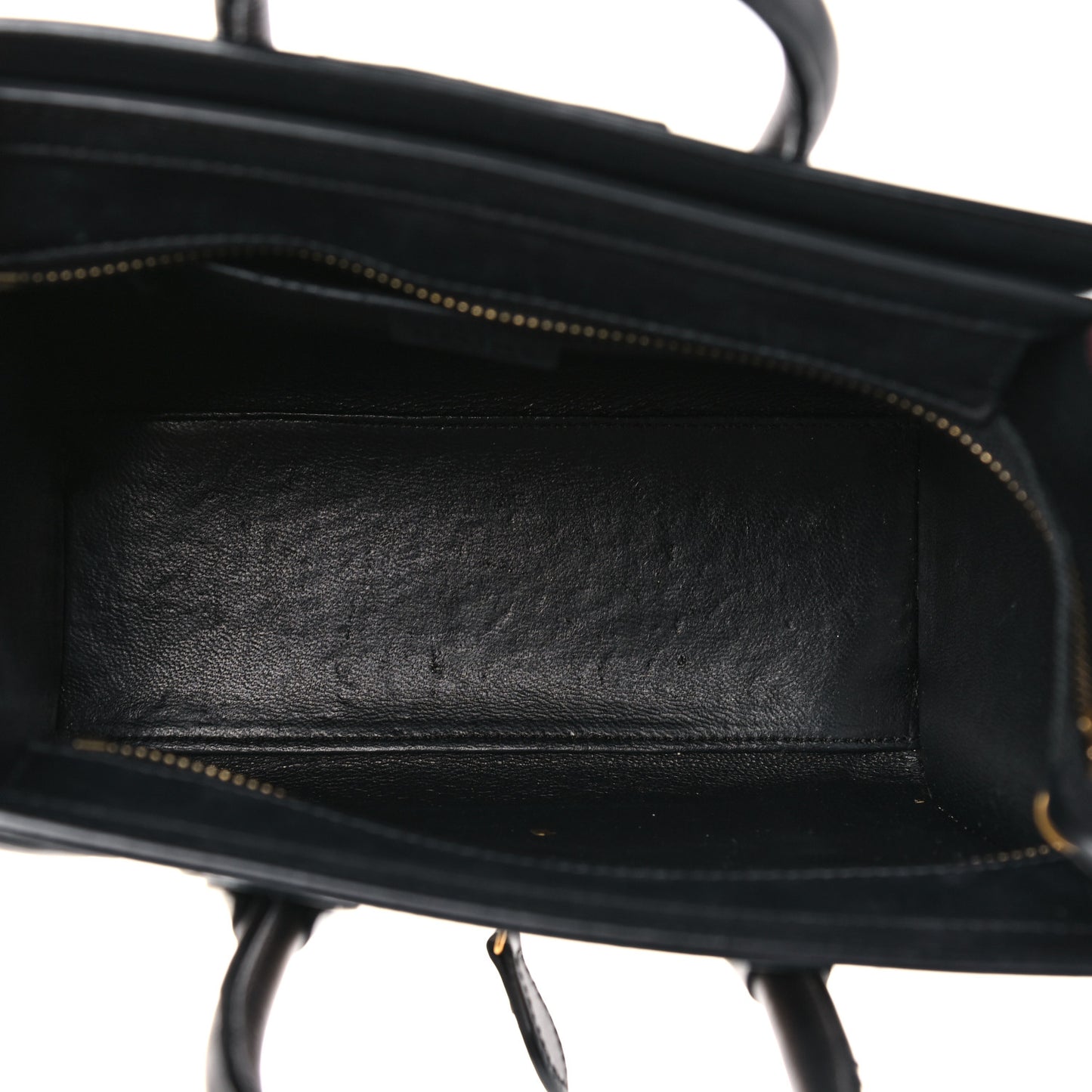 Drummed Calfskin Nubuck Nano Tri-Color Luggage Ruby