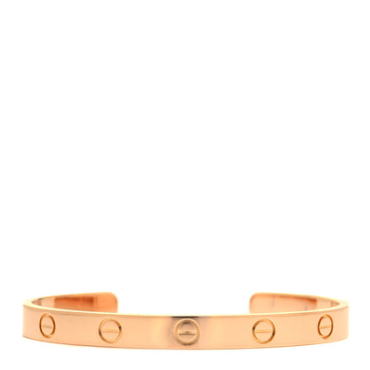 Cartier 18K Pink Gold LOVE Cuff Bracelet 17 1 of 4