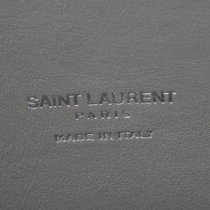 Saint Laurent Calfskin Crocodile Embossed Small Sac De Jour Fog 7 of 12