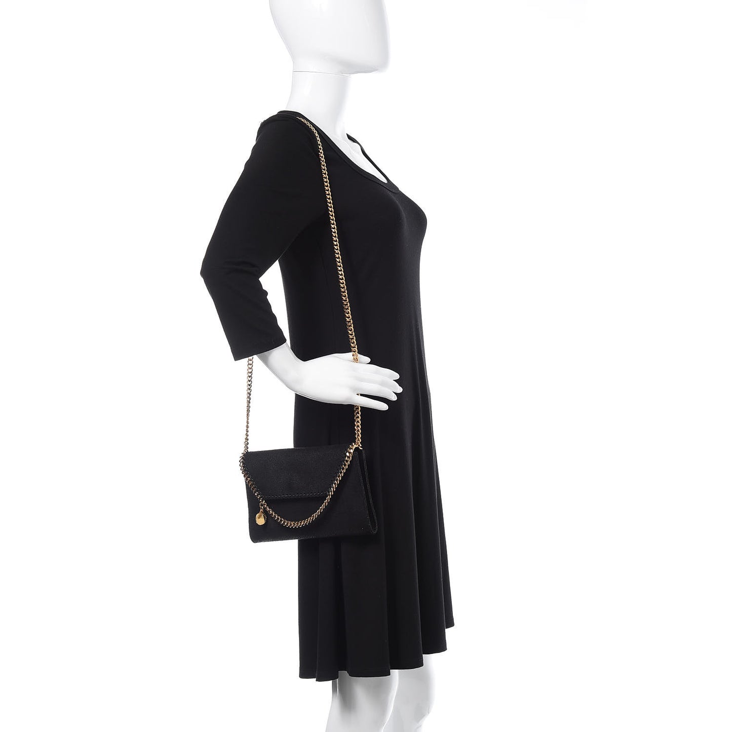 Shaggy Deer Falabella Mini Crossbody Bag Black