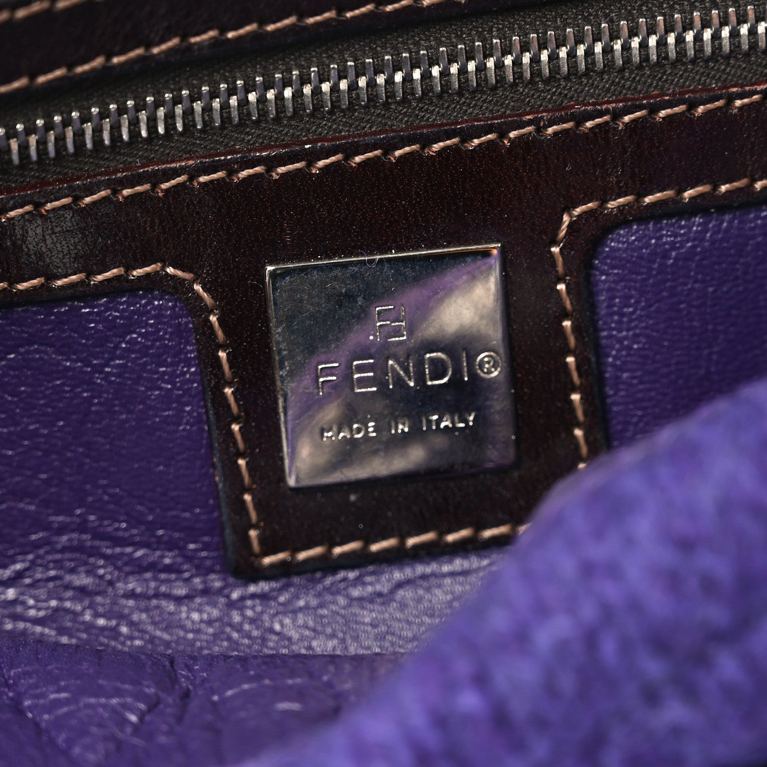 Fendi Knit Baguette Purple 6 of 11