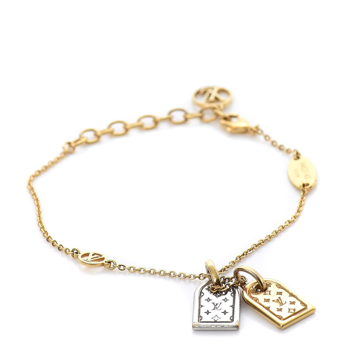 Brass Nanogram Bracelet Silver Gold