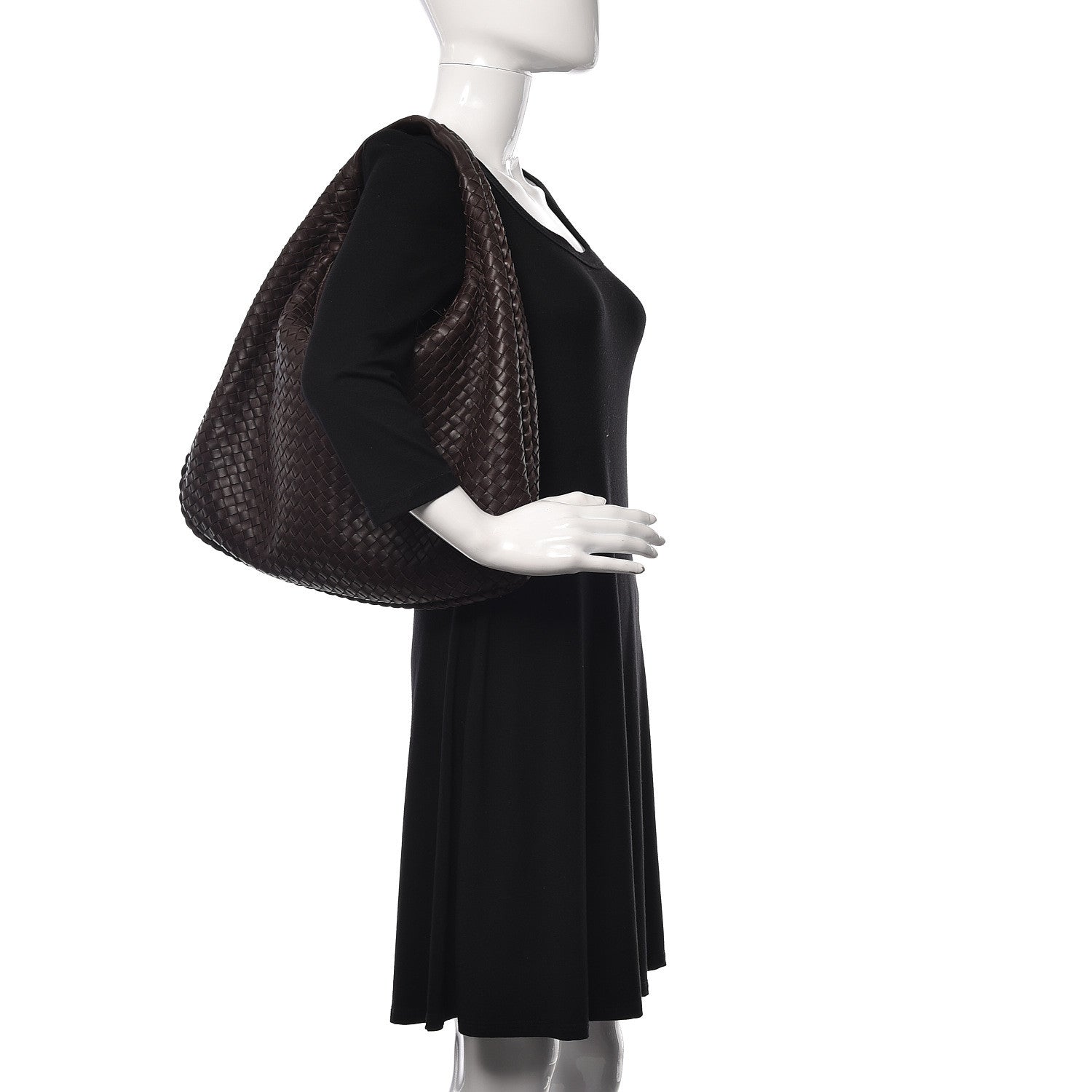 Bottega Veneta Nappa Intrecciato Large Veneta Hobo Ash Scuro 2 of 8