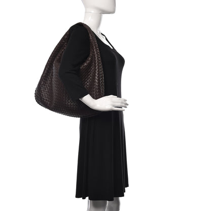 Bottega Veneta Nappa Intrecciato Large Veneta Hobo Ash Scuro 2 of 8