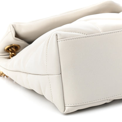 Saint Laurent Lambskin Quilted Small Loulou Puffer Monogram Chain Satchel Crema Soft 5 of 9