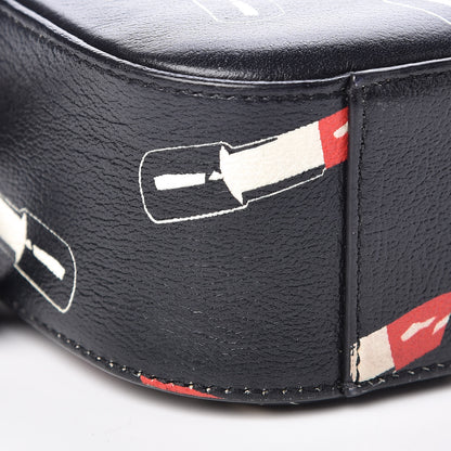 Saint Laurent Calfskin Lipstick Print Small Monogram Camera Bag Black 8 of 9