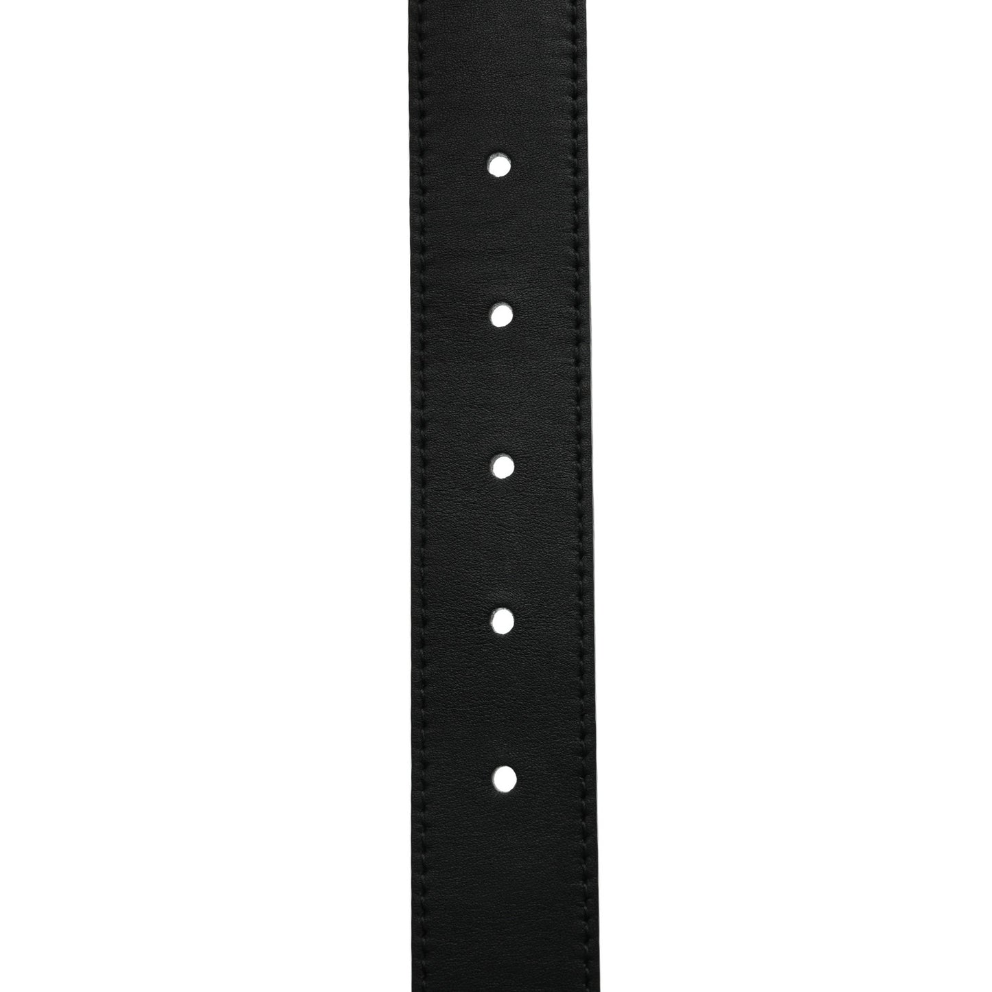 Calfskin Crystal Interlocking G 90 36 Belt Black