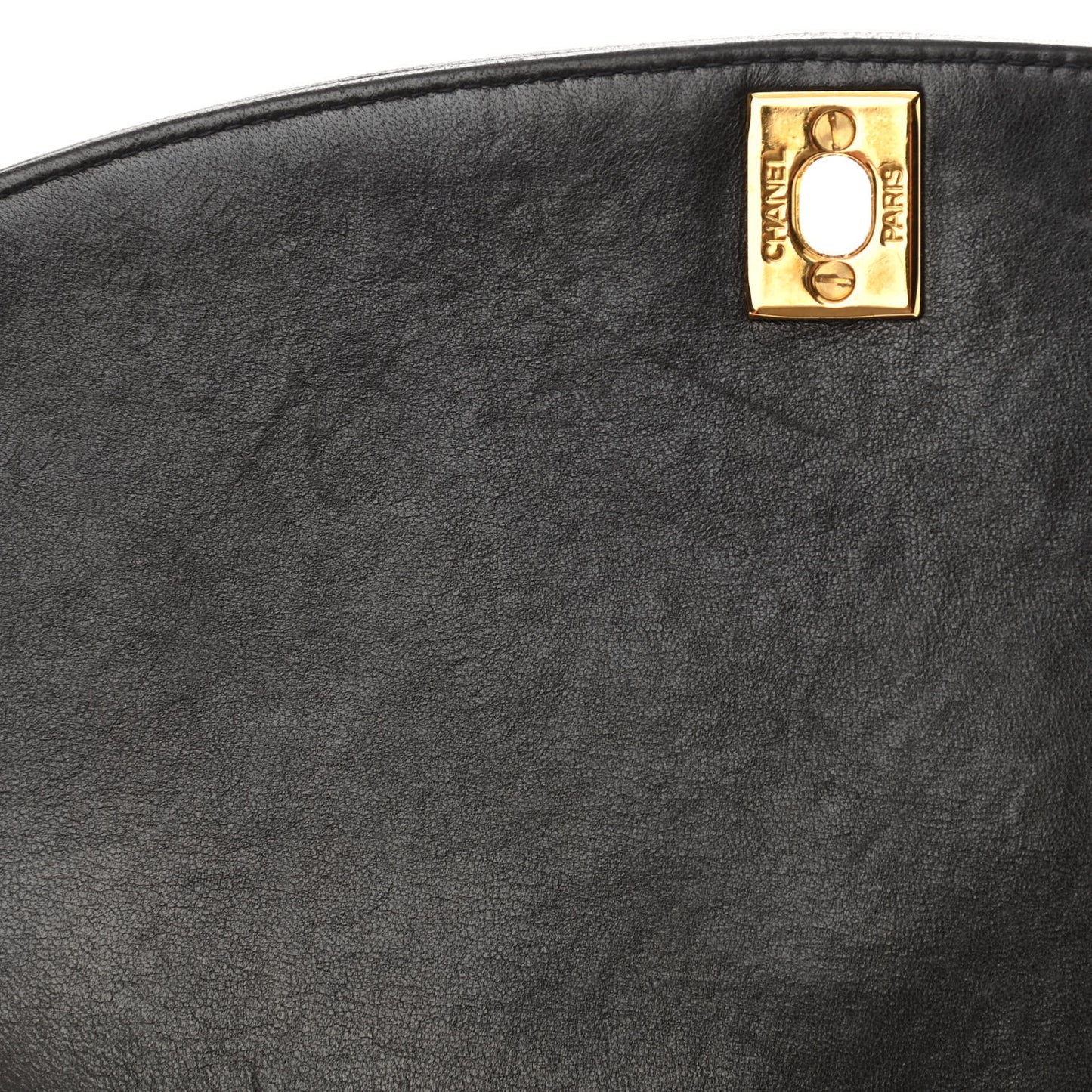 Lambskin Quilted Medium Single Flap Brown