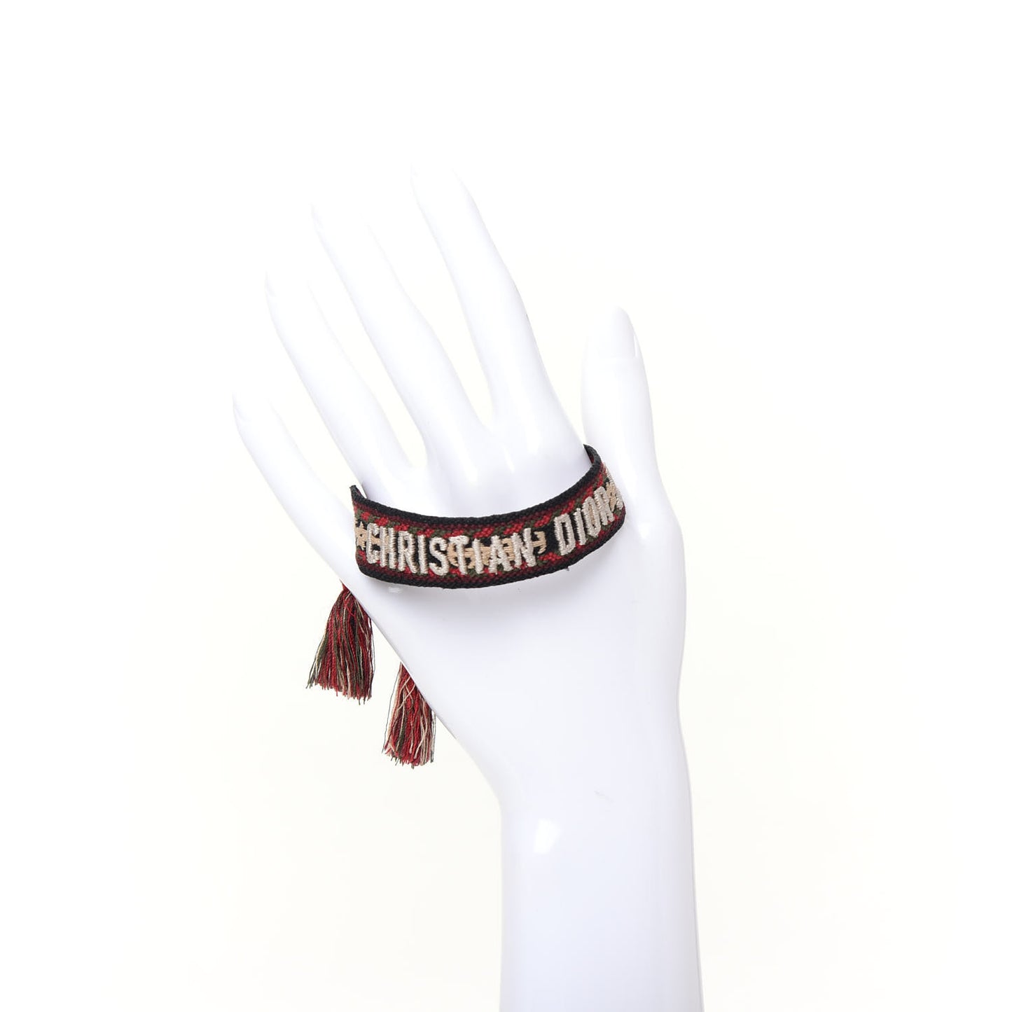 Woven Cotton J'Adior Friendship Bracelet Red Multicolor