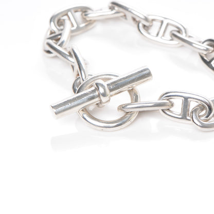 Hermes Sterling Silver GM Chaine d'Ancre Bracelet 14 4 of 6
