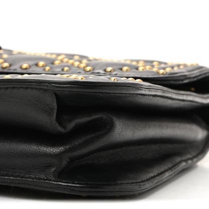 Christian Dior Lambskin Cannage Studded Large Dioraddict Flap Bag Black 10 of 10