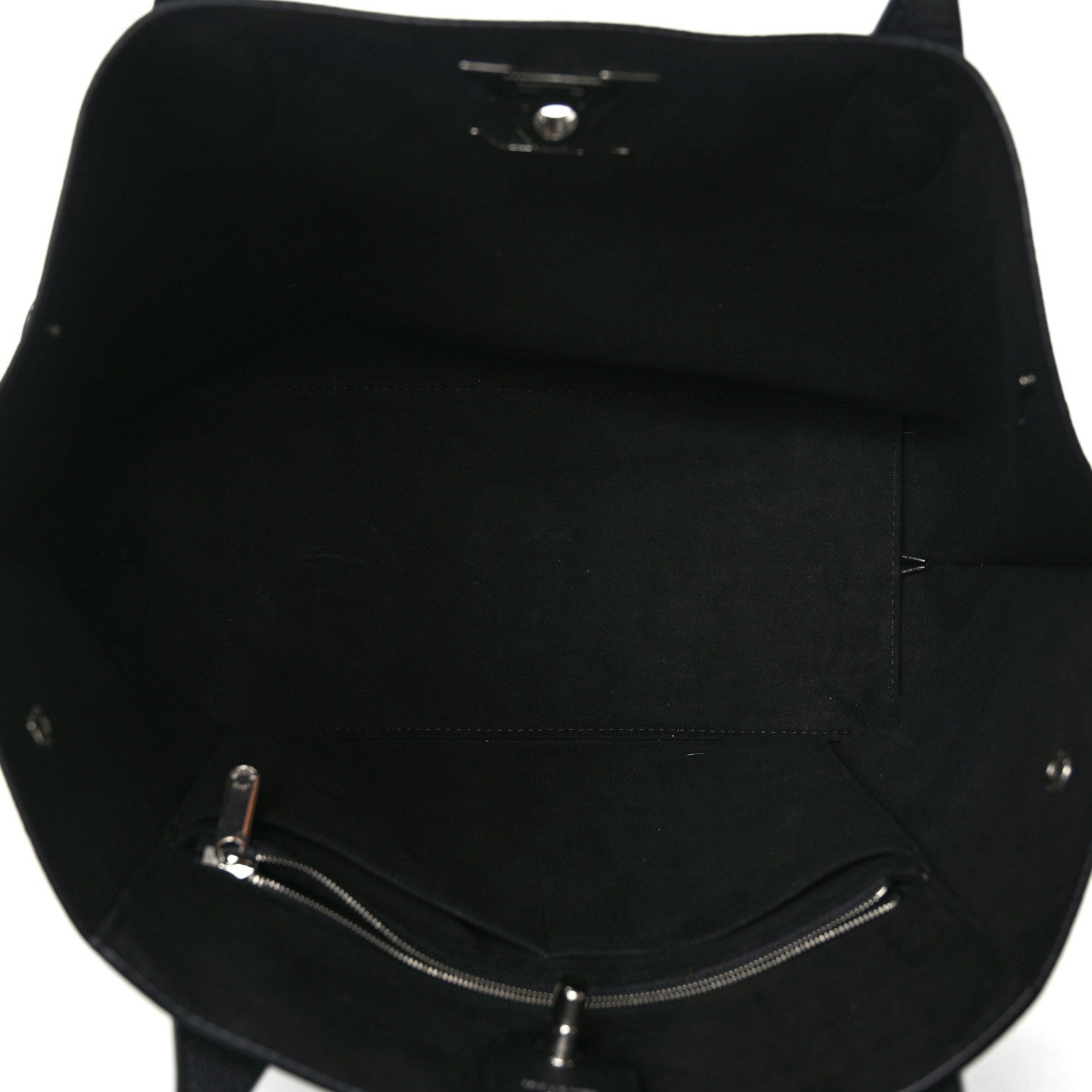 Louis Vuitton Calfskin Lockme Go Tote Black 4 of 9