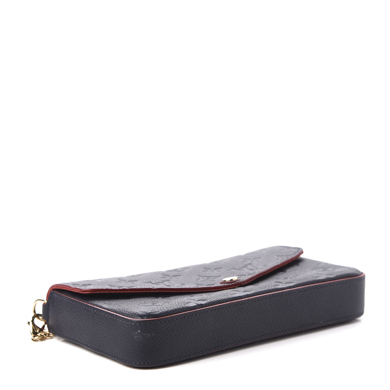 Louis Vuitton Empreinte Pochette Felicie Chain Wallet Marine Rouge 4 of 12