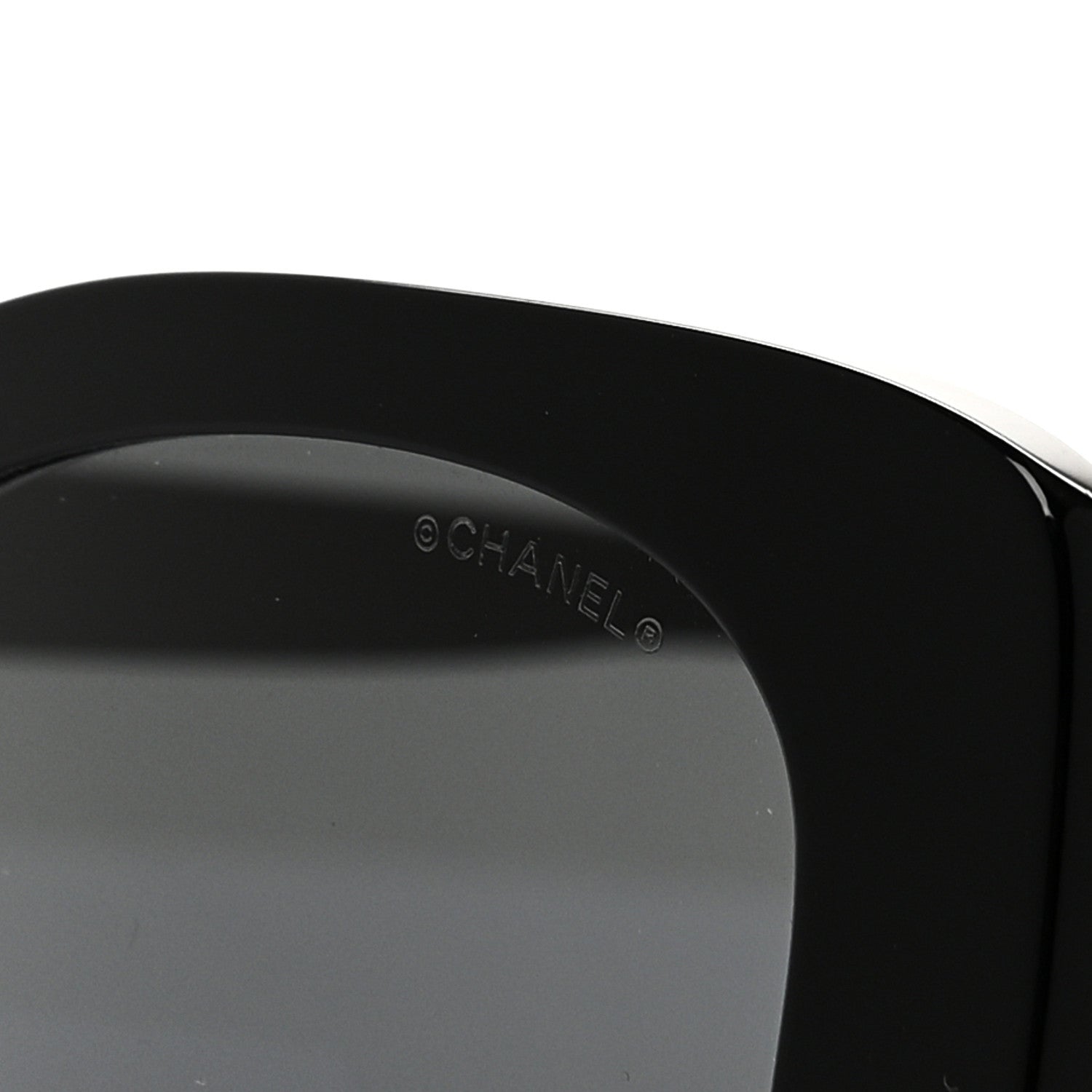 Chanel Acetate Strass Square Sunglasses 5422-B-A Black White 7 of 7