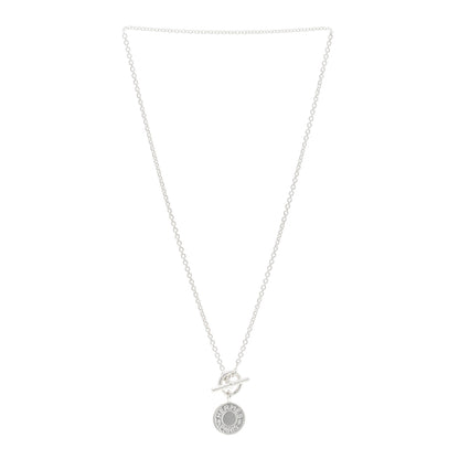 Hermes Sterling Silver Amulettes H Confettis Pendant Necklace 3 of 5