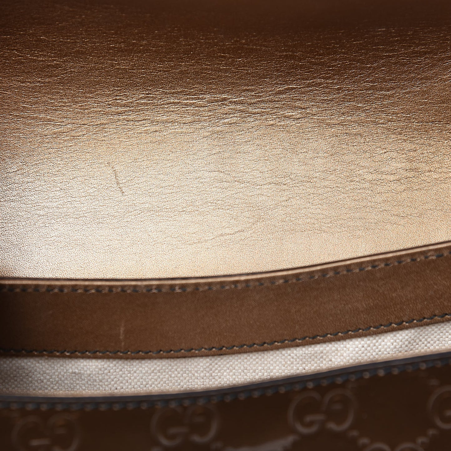 Shine Guccissima Medium Emily Chain Shoulder Bag Acero