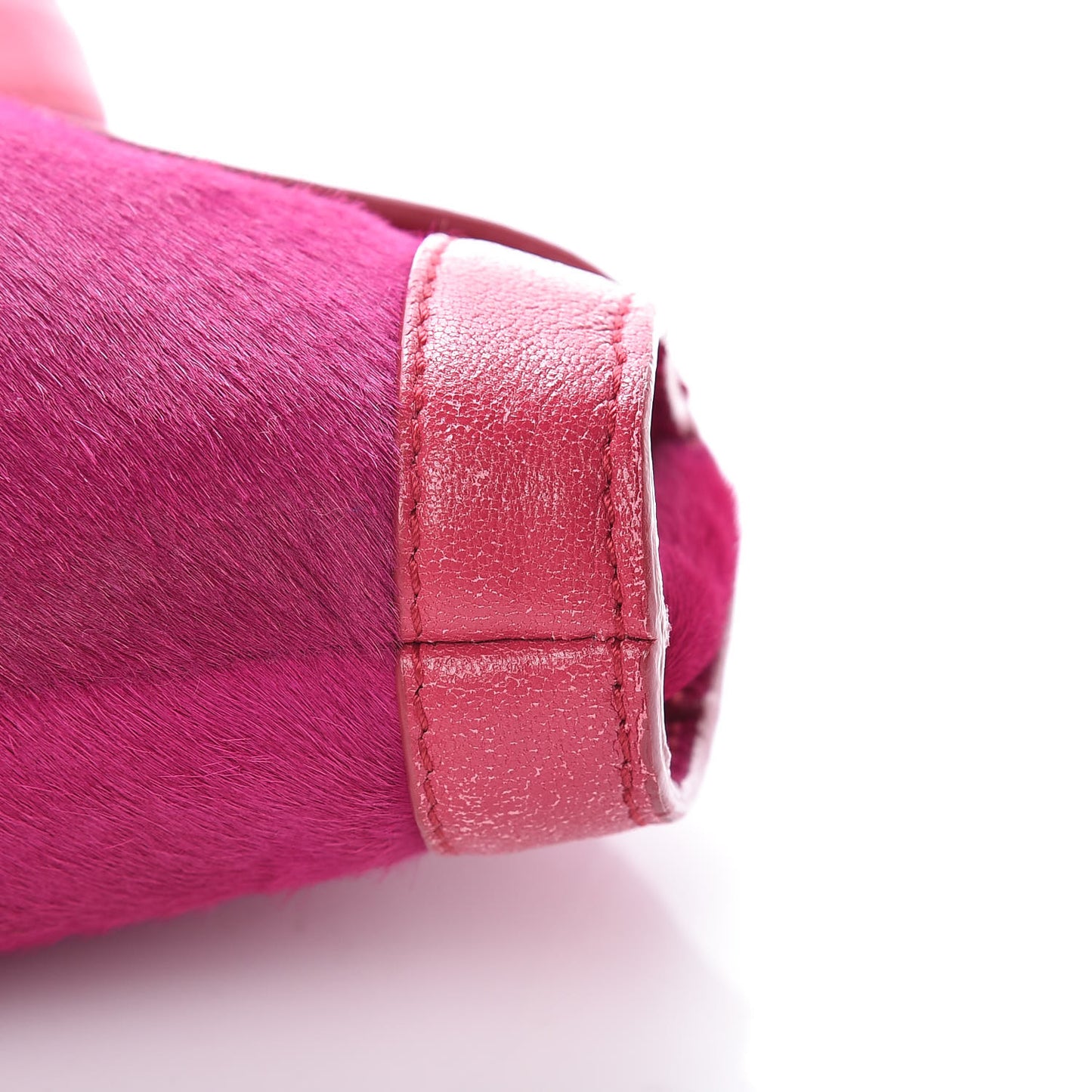 Calfskin De Manta Clutch Fuchsia