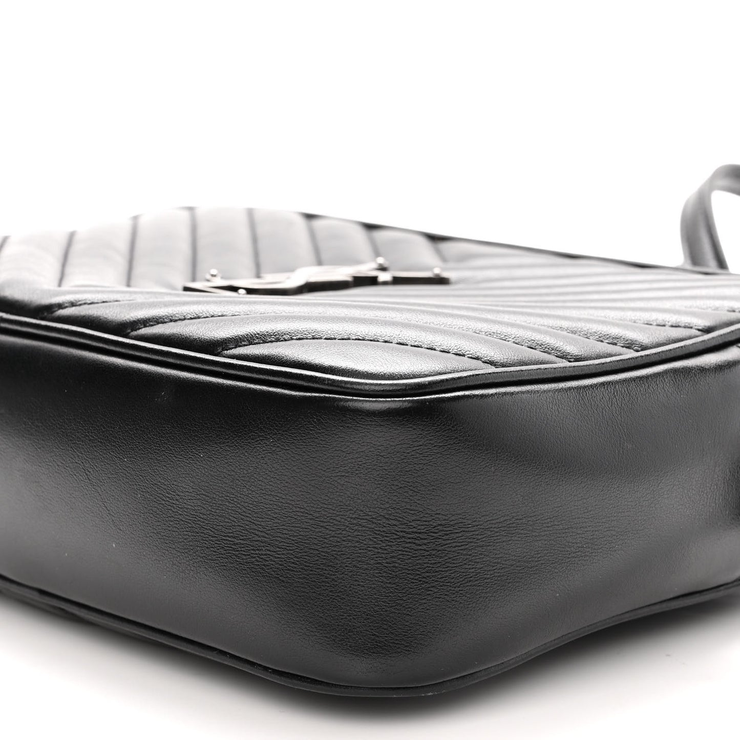 Calfskin Matelasse Monogram Lou Camera Bag Black
