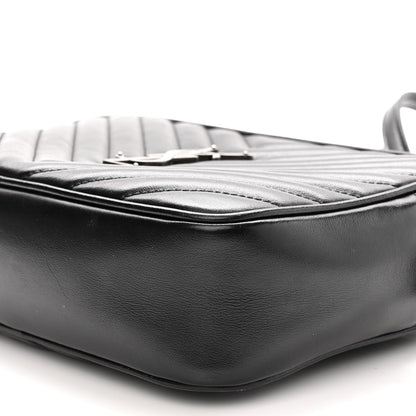 Saint Laurent Calfskin Matelasse Monogram Lou Camera Bag Black 9 of 12