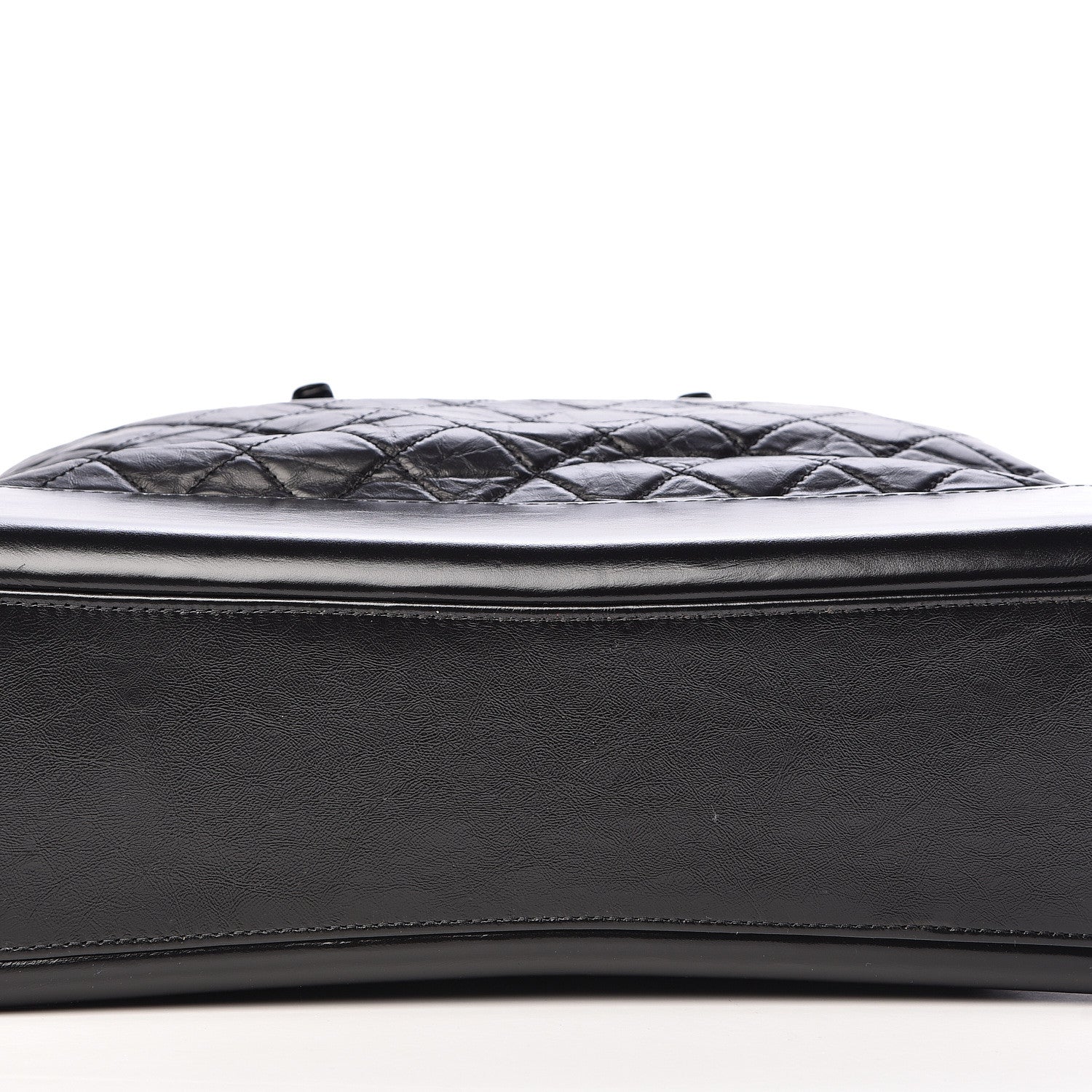Chanel Aged Calfskin Quilted Large Gabrielle Shopping Tote Black 11 of 12