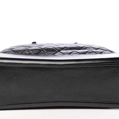 Chanel Aged Calfskin Quilted Large Gabrielle Shopping Tote Black 11 of 12