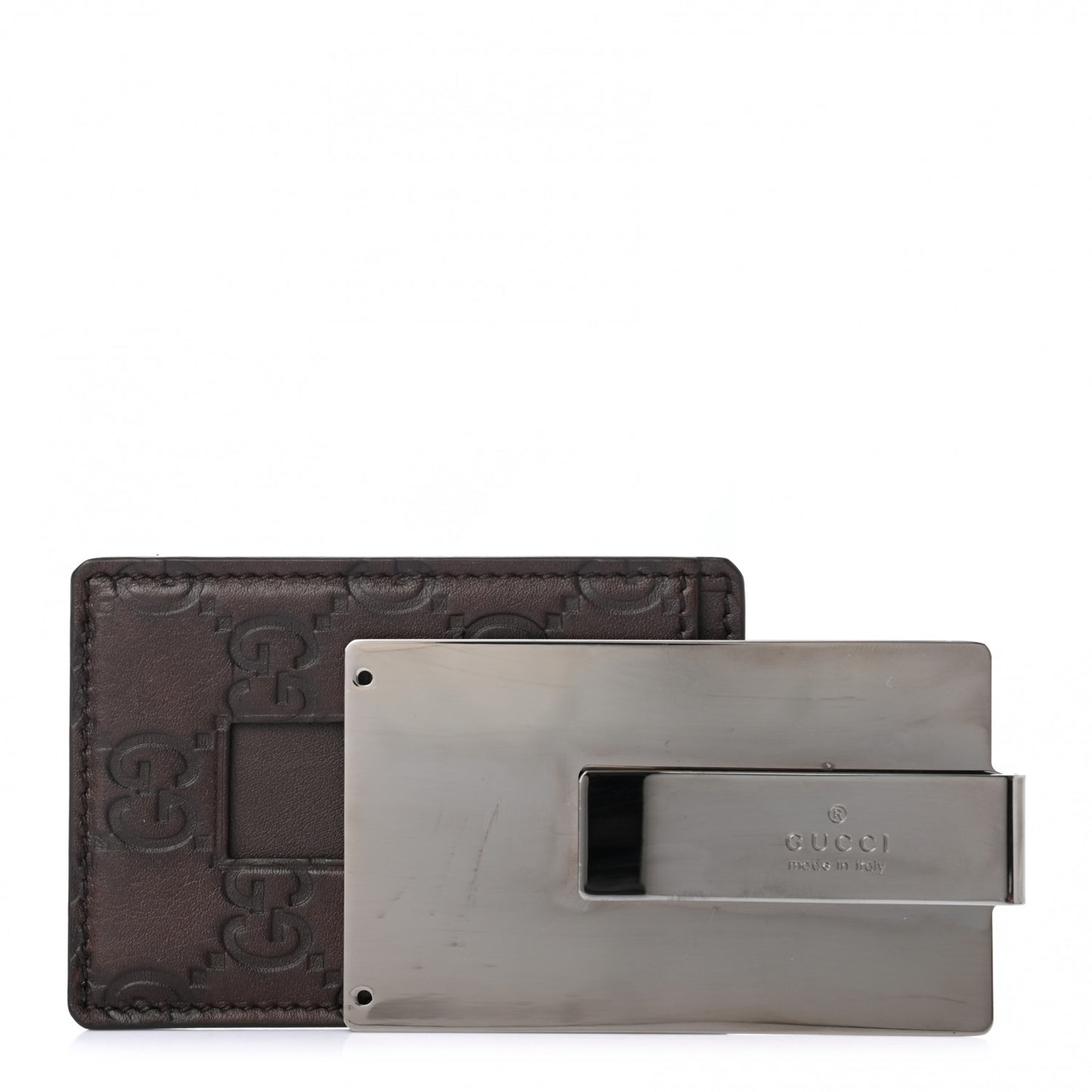 Guccissima Money Clip Chocolate